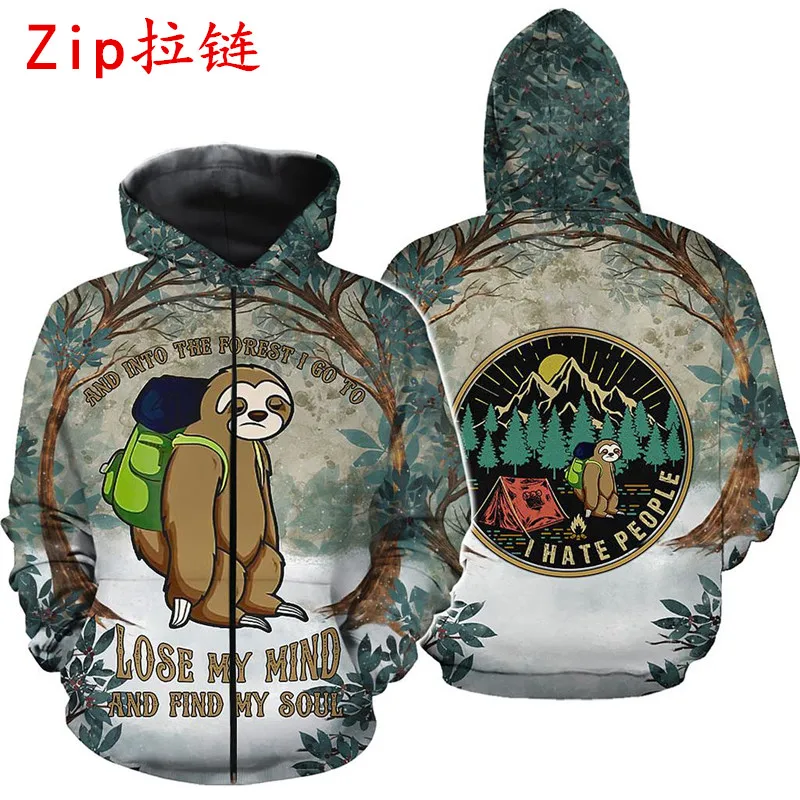 Sloth Camping 3D All Over Printed Shirts for Men and Women Autumn Winter Casual Sweatshirt Hip Hop Zip Hoodie
Sloth Camping 3D All Over Printed Shirts for Men and Women Autumn Winter Casual Sweatshirt Hip Hop Zip Hoodie