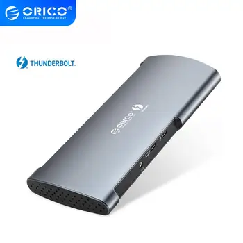 ORICO 40Gbps Real Thunderbolt 3 Dock USB Type C HUB to 8K DP HDMI USB3.0 RJ45 SD4.0 60W Charging Adapter For Macbook Pro Huawei
ORICO 40Gbps Real Thunderbolt 3 Dock USB Type C HUB to 8K DP HDMI USB3.0 RJ45 SD4.0 60W Charging Adapter For Macbook Pro Huawei