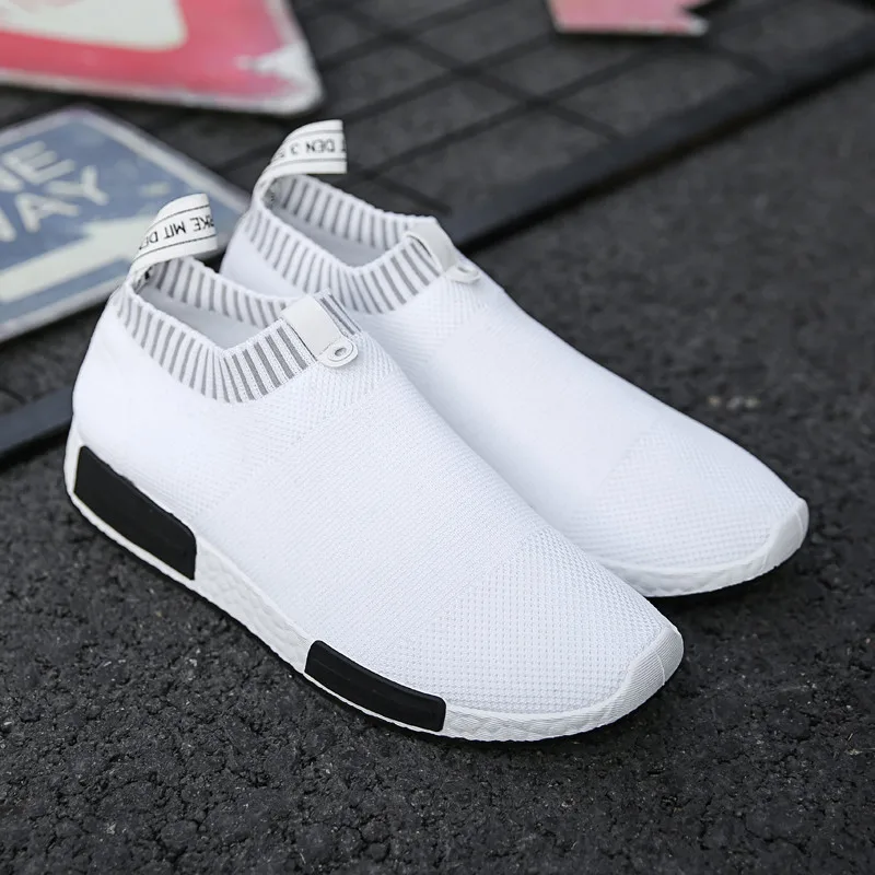 Summer Men Shoes Solid Slip On Comfortable Casual Shoes Men Black White Light Weight Sneakers Shoes Summer Men Shoes Solid Slip On Comfortable Casual Shoes Men Black White Light Weight Sneakers Shoes