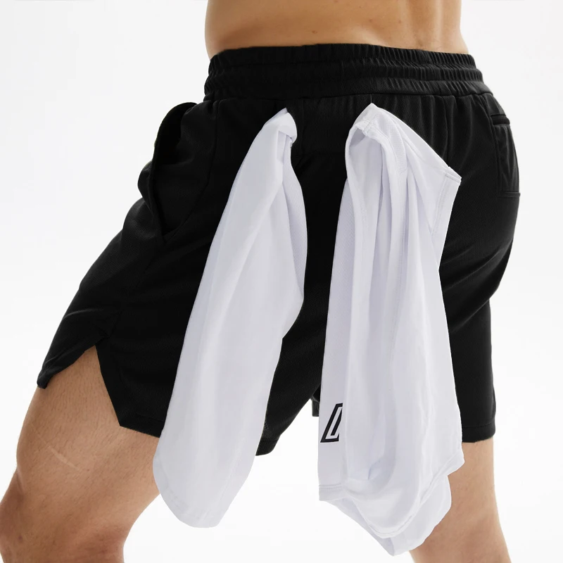 Мужские шорты для бега однослойные быстросохнущие спортивные и тренировок