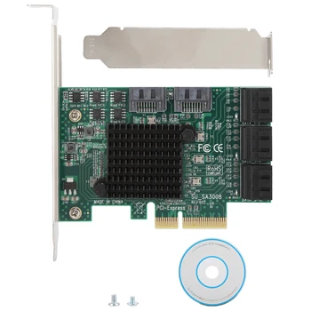 PCI-E to 8-port SATA3.0 Expansion Adapter Riser Card for Windows/Vista/MAC/NAS/Linux Expansion Card
PCI-E to 8-port SATA3.0 Expansion Adapter Riser Card for Windows/Vista/MAC/NAS/Linux Expansion Card