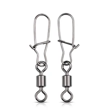 100PCS 2/0#-12# StainlessSteel Fishing Connector Pin Bearing Rolling Swivel Snap For Lure Hook Fishing Tackle Accessories
100PCS 2/0#-12# StainlessSteel Fishing Connector Pin Bearing Rolling Swivel Snap For Lure Hook Fishing Tackle Accessories