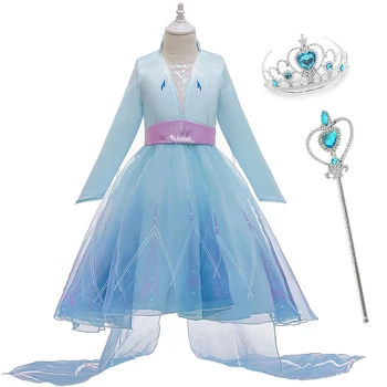 Girls Dress Kids Anna Elsa Cosplay Costume Girl Summer Princess Dresses For Children Birthday Party Easter Vestidos Crown Set
Girls Dress Kids Anna Elsa Cosplay Costume Girl Summer Princess Dresses For Children Birthday Party Easter Vestidos Crown Set