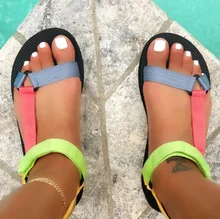 2021 Women Summer Shoes Sandals Flat Beach Sandals Velcro Fashion Outdoor Casual Sandals Open Toe Sandalias Mujer
2021 Women Summer Shoes Sandals Flat Beach Sandals Velcro Fashion Outdoor Casual Sandals Open Toe Sandalias Mujer