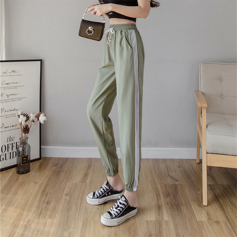 Women Summer Loose Trousers Fashion 2020 Ladies Joggers Side Mesh Patchwork Sweatpants Pants Female Ankle Length Pants Plus Size
Women Summer Loose Trousers Fashion 2020 Ladies Joggers Side Mesh Patchwork Sweatpants Pants Female Ankle Length Pants Plus Size