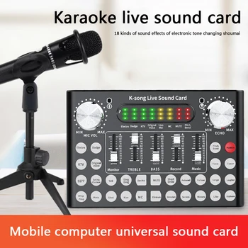 Multi-functional Bluetooth Webcast Sound Card Classic Texture Headset Microphone Streamer Broadcast Portable Audio Card
Multi-functional Bluetooth Webcast Sound Card Classic Texture Headset Microphone Streamer Broadcast Portable Audio Card