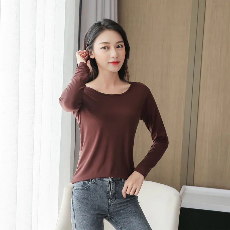 MRMT 2024 Brand New Women's Modal T-Shirt Long Sleeved Women T Shirt Bottoming Wear Round Neck Woman T shirts Thin For Female
MRMT 2024 Brand New Women's Modal T-Shirt Long Sleeved Women T Shirt Bottoming Wear Round Neck Woman T shirts Thin For Female