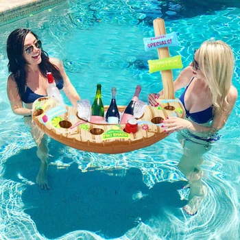 PVC Portable Swimming Pool Cup Holder Watertop Floating Water Play Inflatable Ice Bar Kids Toy Beach Beer Drinking Cooling
PVC Portable Swimming Pool Cup Holder Watertop Floating Water Play Inflatable Ice Bar Kids Toy Beach Beer Drinking Cooling