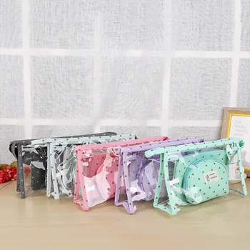 3Pcs/set Women Cosmetic Bag Multi-functional Transparent Zipper Waterproof Makeup Bag Women Travel Toiletry Portable Bag neceser
3Pcs/set Women Cosmetic Bag Multi-functional Transparent Zipper Waterproof Makeup Bag Women Travel Toiletry Portable Bag neceser