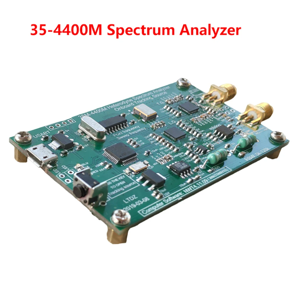 USB Spectrum Analyzer High Accuracy Spectrum Signal Source RF Frequency Domain Analysis Tool Sweep Bandwidth 33mHz-4400mHz
USB Spectrum Analyzer High Accuracy Spectrum Signal Source RF Frequency Domain Analysis Tool Sweep Bandwidth 33mHz-4400mHz