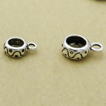 10pcs S925 sterling silver Thai silver septa gossip bead opening with buckle ring handmade for DIY bracelet
10pcs S925 sterling silver Thai silver septa gossip bead opening with buckle ring handmade for DIY bracelet