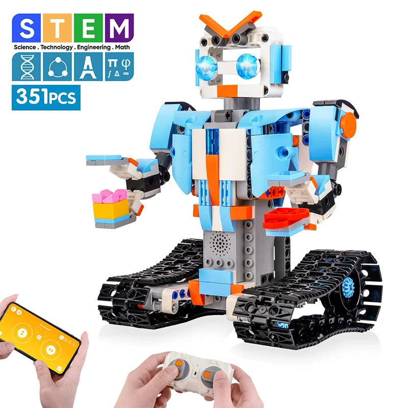 351PCS Creative Technic Robot BOOST APP RC Intelligent Robot Building Blocks For Legoing Technic Educational Stem Toys For Boys
351PCS Creative Technic Robot BOOST APP RC Intelligent Robot Building Blocks For Legoing Technic Educational Stem Toys For Boys