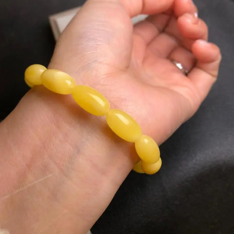 100% Real Natural Baltic Amber Elastic Bracelet Women Men Yellow Beeswax Beads Beaded Bracelets Bangle Jewelry Accessories Gifts
100% Real Natural Baltic Amber Elastic Bracelet Women Men Yellow Beeswax Beads Beaded Bracelets Bangle Jewelry Accessories Gifts