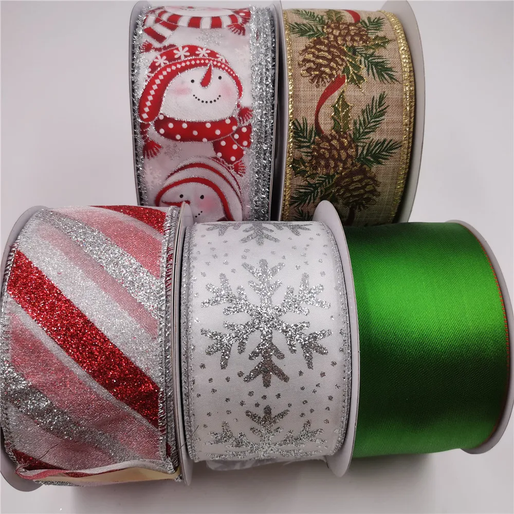 25YARDS 63MM Wired Edge Decorative Ribbon Christmas for Wreaths Graland Birthday Floral Decoration Gift DIY Wrapping
25YARDS 63MM Wired Edge Decorative Ribbon Christmas for Wreaths Graland Birthday Floral Decoration Gift DIY Wrapping