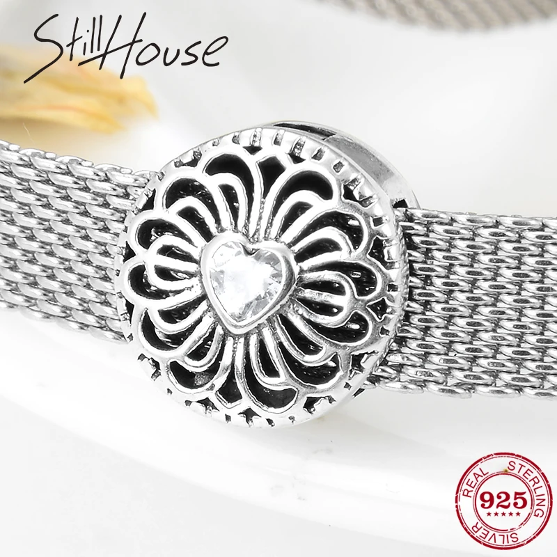High Quality 925 Sterling Silver Crystal CZ Herat Flowers Clips Lock Beads Fit Reflection Bracelet For Women Jewelry Making
High Quality 925 Sterling Silver Crystal CZ Herat Flowers Clips Lock Beads Fit Reflection Bracelet For Women Jewelry Making