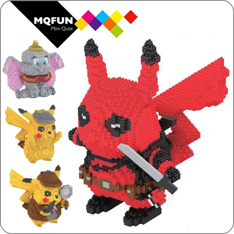 BOYU Anime Japanese Cartoon mini Block Big Deadpool Pikachu Dumbo Diamond Building Brick Action figures Educational Toy For Kids
BOYU Anime Japanese Cartoon mini Block Big Deadpool Pikachu Dumbo Diamond Building Brick Action figures Educational Toy For Kids