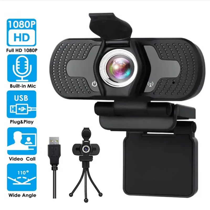 HD 1080P Webcam Mini Computer PC WebCamera with USB Plug Rotatable Cameras for Live Broadcast Video Calling Conference Work
HD 1080P Webcam Mini Computer PC WebCamera with USB Plug Rotatable Cameras for Live Broadcast Video Calling Conference Work
