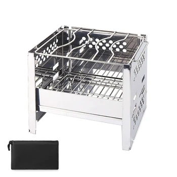 Stainless Steel BBQ Grill Folding Wood Stove Outdoor Portable BBQ Grill Mini BBQ Grill Camping Fishing Hiking Tool
Stainless Steel BBQ Grill Folding Wood Stove Outdoor Portable BBQ Grill Mini BBQ Grill Camping Fishing Hiking Tool