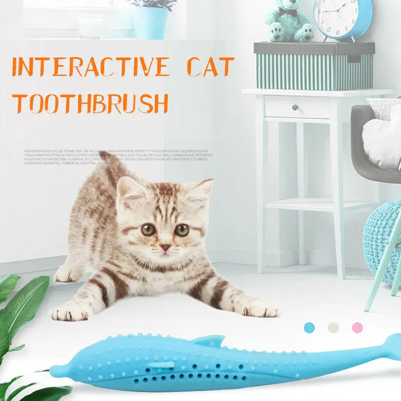 Soft Silicone Mint Fish Cat Toy Catnip Pet Toy Clean Teeth Toothbrush Chew Cats Toys
Soft Silicone Mint Fish Cat Toy Catnip Pet Toy Clean Teeth Toothbrush Chew Cats Toys
