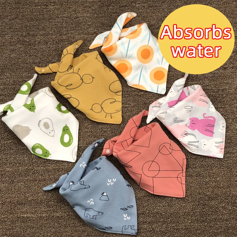 

Baby Cotton Bibs Feeding Smock Triangle Bandana Apron Infant Burp Cloths Saliva Towel Baby Girls Eating Accessory Baby Stuff