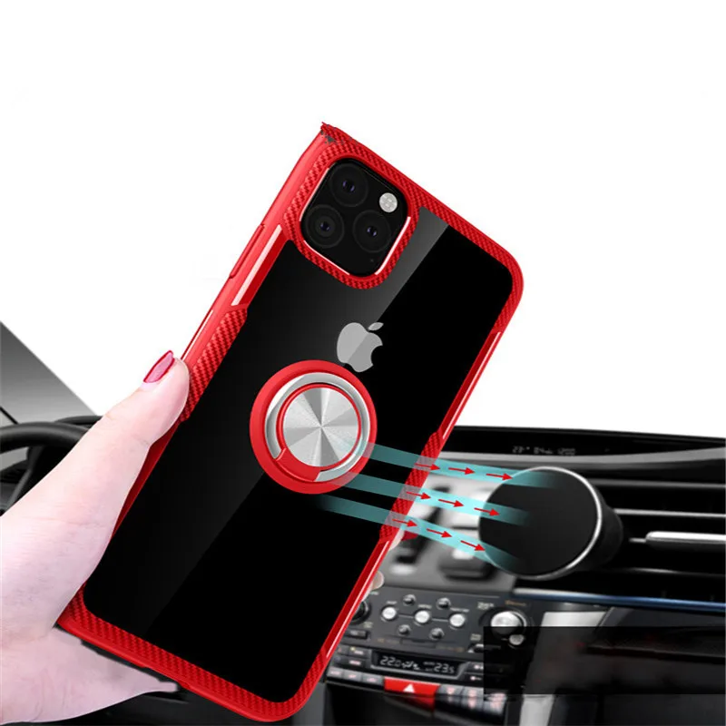 Iphone 11 Pro Max Case Cover Luxury Transparent PC+Carbon Fiber Full Protection Ring Magnetism Shell For Iphone XS XR 6 7 8 Plus
Iphone 11 Pro Max Case Cover Luxury Transparent PC+Carbon Fiber Full Protection Ring Magnetism Shell For Iphone XS XR 6 7 8 Plus