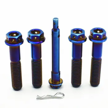 Titanium Bolt TC4 Caliper Pin socket Hex for Brembo Motorcycle Titanium alloy M8X40mm for Motorcycle caliper bolts Fasteners
Titanium Bolt TC4 Caliper Pin socket Hex for Brembo Motorcycle Titanium alloy M8X40mm for Motorcycle caliper bolts Fasteners