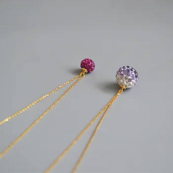 Japan and South Korea Simple and Exquisite Fine Chain Shining Colored Ball Pendant Fashion Temperament All-match Necklace
Japan and South Korea Simple and Exquisite Fine Chain Shining Colored Ball Pendant Fashion Temperament All-match Necklace