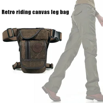 Newly Men Canvas Thigh Drop Leg Bag Motorcycle Rider Waist Fanny Pack for Travel Hiking Climbing Cycling H66
Newly Men Canvas Thigh Drop Leg Bag Motorcycle Rider Waist Fanny Pack for Travel Hiking Climbing Cycling H66
