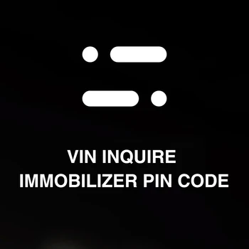 CAR Pin code vin immobilizer Calculation of security codes for immobilizer key programming and electronic
CAR Pin code vin immobilizer Calculation of security codes for immobilizer key programming and electronic