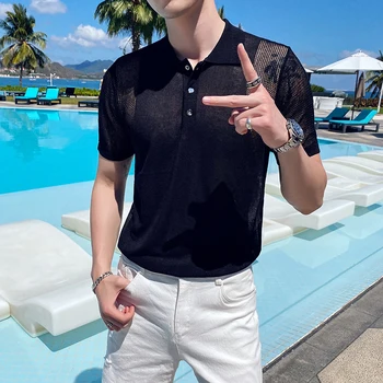 2020 Summer Polos Para Hombre Men Clothing Short Sleeve Casual Slim Business POLO Tops Breathable Streetwear Social Shirts
2020 Summer Polos Para Hombre Men Clothing Short Sleeve Casual Slim Business POLO Tops Breathable Streetwear Social Shirts