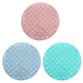 Bathroom Non Slip Mat Round PVC Shower Carpet Soft Foot Rubbing Massage Cushion soft column, sole cleaning massage
Bathroom Non Slip Mat Round PVC Shower Carpet Soft Foot Rubbing Massage Cushion soft column, sole cleaning massage