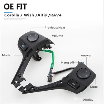 New Buttons Bluetooth Phone Steering Wheel Audio Control Button 84250-02560 For TOYOTA Corolla RAV4 2014 2015
New Buttons Bluetooth Phone Steering Wheel Audio Control Button 84250-02560 For TOYOTA Corolla RAV4 2014 2015