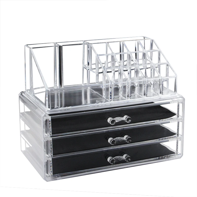 Acrylic Clear Makeup Organizer 3 Drawers Jewelry Storage Box Multi-functional Cosmetic Lipstick Holder Storage Case Brush Rack
Acrylic Clear Makeup Organizer 3 Drawers Jewelry Storage Box Multi-functional Cosmetic Lipstick Holder Storage Case Brush Rack