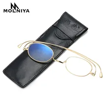 

Small Oval Metal Reading Glasses Women&Men Clear Lens Presbyopic Glasses Optical Spectacle With Diopter