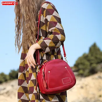 2020 New Genuine Leather Casual Women's Bag First Layer Leather Handbag Female Small Shell Bag Round Shoulder Crossbody Bags
2020 New Genuine Leather Casual Women's Bag First Layer Leather Handbag Female Small Shell Bag Round Shoulder Crossbody Bags