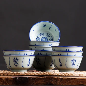10pcs Chinese Blue and white porcelain Ceramic tableware kitchen soup noodle rice bowl 4.5 inch ramen Dessert bowl
10pcs Chinese Blue and white porcelain Ceramic tableware kitchen soup noodle rice bowl 4.5 inch ramen Dessert bowl