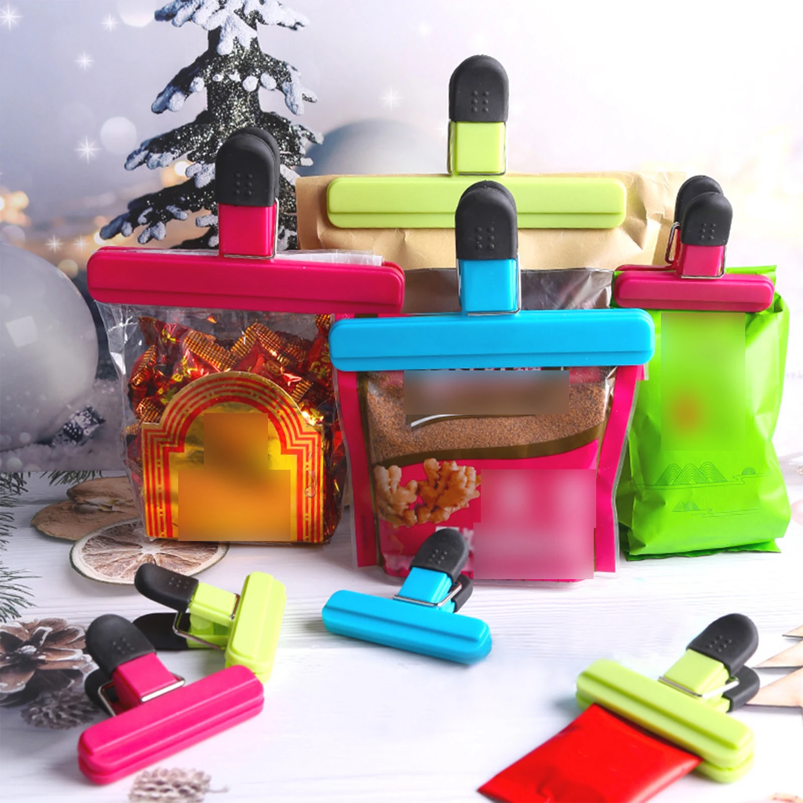 Universal Closed Clip Force Sealing Clips Kitchen Tool Durable Anti-skid Patterns 3pcs Multifunction Handle Silicone Pad
Universal Closed Clip Force Sealing Clips Kitchen Tool Durable Anti-skid Patterns 3pcs Multifunction Handle Silicone Pad