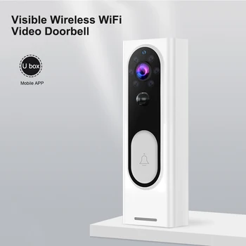 1080P HD Remote Intercom Wireless WiFi Wide Angle Infrared Night Vision PIR Detection Video Monitoring Visible Video Doorbell
1080P HD Remote Intercom Wireless WiFi Wide Angle Infrared Night Vision PIR Detection Video Monitoring Visible Video Doorbell