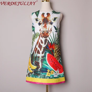 VERDEJULIAY Sleeveless Sweet Runway Desinger Dresses Women 2020 Spring New Milan Fashion High Quality Jacquard Mini Print Dress 
VERDEJULIAY Sleeveless Sweet Runway Desinger Dresses Women 2020 Spring New Milan Fashion High Quality Jacquard Mini Print Dress