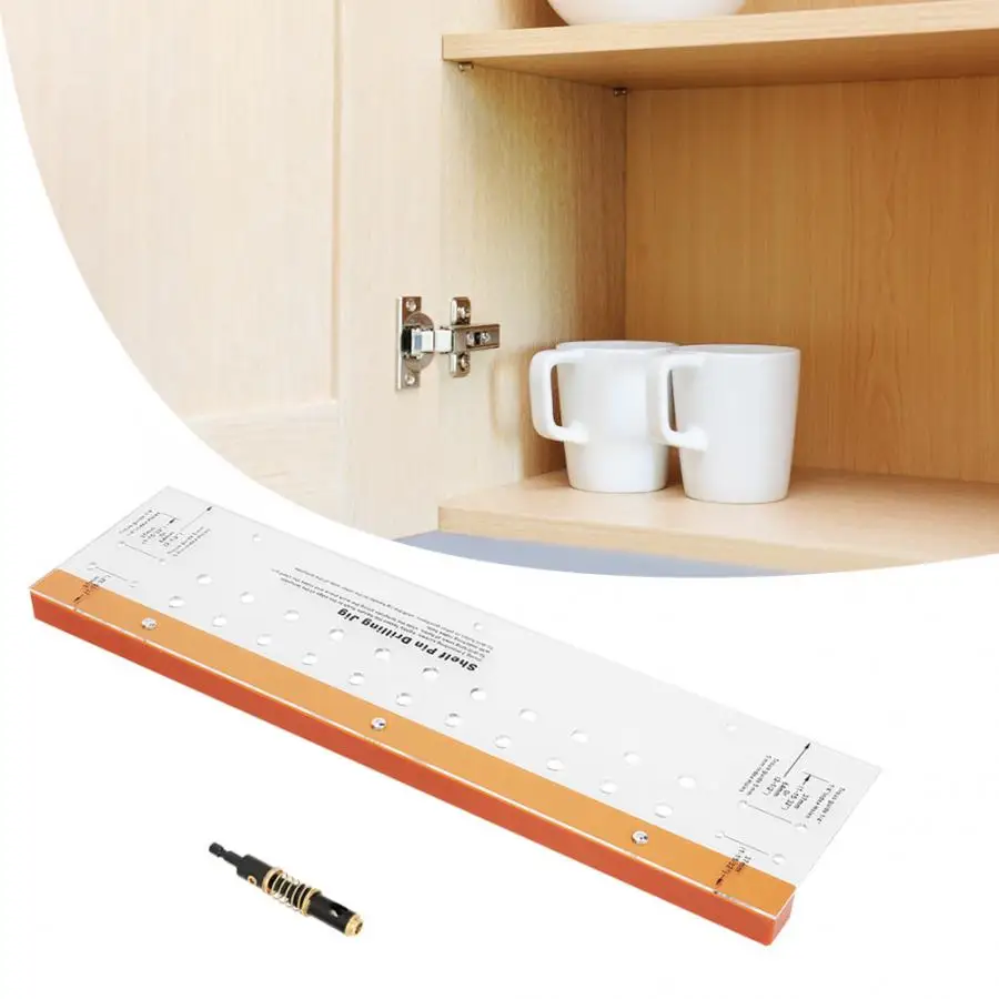 Woodworking Hole Drill Guide Shelf Pin Drilling Jig Shelf Centering Bit Set Positioner Locator Tool With Equal Spacing
Woodworking Hole Drill Guide Shelf Pin Drilling Jig Shelf Centering Bit Set Positioner Locator Tool With Equal Spacing