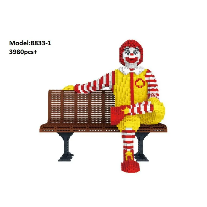 3980pcs+ 8833-1 Hot Selling Mini Building Block Cartoon Figures Bricks Donalds Model Toys for Children Birthday Gifts
3980pcs+ 8833-1 Hot Selling Mini Building Block Cartoon Figures Bricks Donalds Model Toys for Children Birthday Gifts