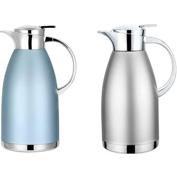61Oz Coffee Carafe Airpot Insulated Coffee Thermos Urn Stainless Steel Vacuum Thermal Pot Flask for Coffee
61Oz Coffee Carafe Airpot Insulated Coffee Thermos Urn Stainless Steel Vacuum Thermal Pot Flask for Coffee