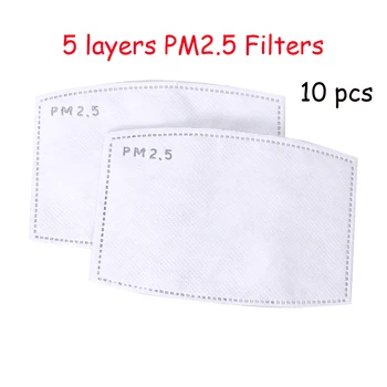 5 Layers PM2.5 Filters Protection Dustproof Activated Carbon Filters 10/20/30/40PCS Replace Filters High Quality Mask's Filters
5 Layers PM2.5 Filters Protection Dustproof Activated Carbon Filters 10/20/30/40PCS Replace Filters High Quality Mask's Filters