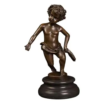 Bronze Handmade Little Boy Statues and Sculptures Cute Child Kid Copper Figurine Children Room Decor Birthday Gifts 
Bronze Handmade Little Boy Statues and Sculptures Cute Child Kid Copper Figurine Children Room Decor Birthday Gifts