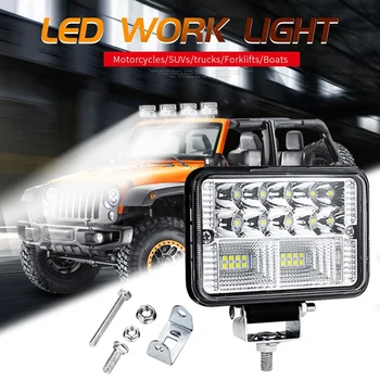 4 Inch 26 LED Bar Light 78W Square LED Work Light Reflector Headlight Spot Light for Cars Off Road Tractor Boat 4X4 Atv Spot Bea 
4 Inch 26 LED Bar Light 78W Square LED Work Light Reflector Headlight Spot Light for Cars Off Road Tractor Boat 4X4 Atv Spot Bea