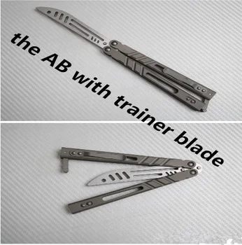 Butterfly Trainer Knife Alpha Beast 3.0 baiplus D2 Blade Titanium Handle Jilt Not Sharp Hunting Knife Pocket Knife gift knives
Butterfly Trainer Knife Alpha Beast 3.0 baiplus D2 Blade Titanium Handle Jilt Not Sharp Hunting Knife Pocket Knife gift knives