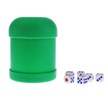Set of Dice KTV Bar Gambling Casino Poker Game Dice Cup Set Acrylic Dices Green
Set of Dice KTV Bar Gambling Casino Poker Game Dice Cup Set Acrylic Dices Green