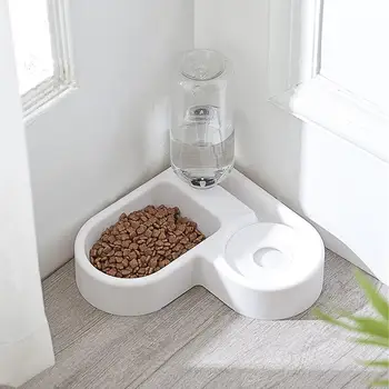 Pet Bowls With Water Bottle Cats Small Dogs Automatic Drinking Dispenser Dual Port Feeding Bowl Puppy Feeder Pets Product
Pet Bowls With Water Bottle Cats Small Dogs Automatic Drinking Dispenser Dual Port Feeding Bowl Puppy Feeder Pets Product
