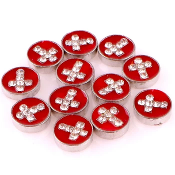 

20Pcs/lot Metal Cross Floating Charms Jesus Pendant Memory Necklaces Lockets Jewelry Supplies