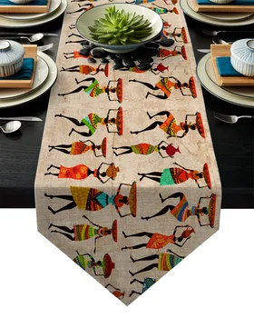 Ethnic African Women Table Runner Table Flag Home Party Decorative Tablecloth Table Runners for Wedding
Ethnic African Women Table Runner Table Flag Home Party Decorative Tablecloth Table Runners for Wedding